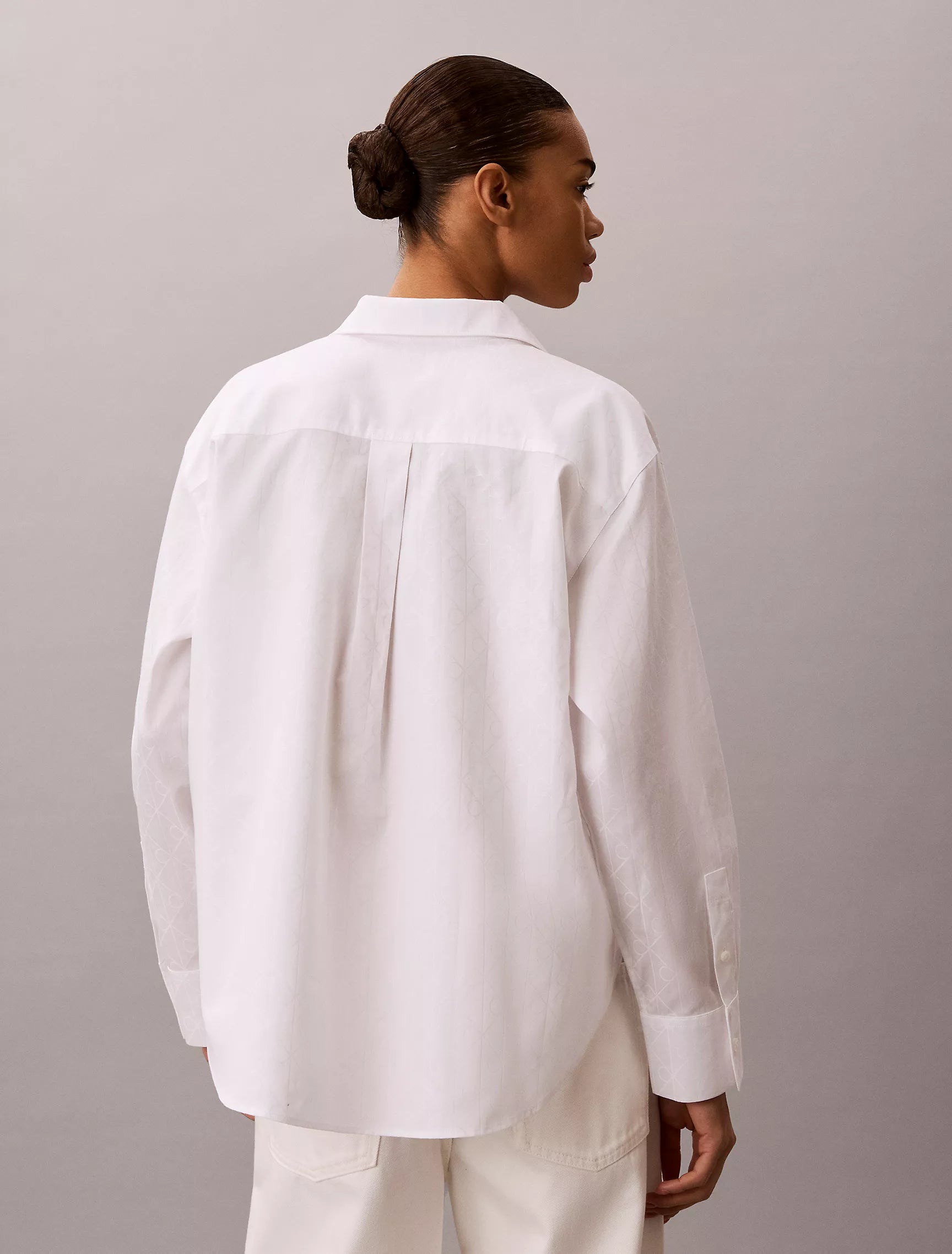 Brilliant White Aop Jacquard