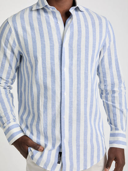 Lightblue & White Microst