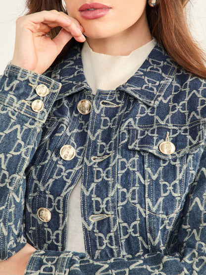 Monogram Jacquard Blue Be