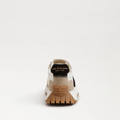 White/Tan/Black Suede