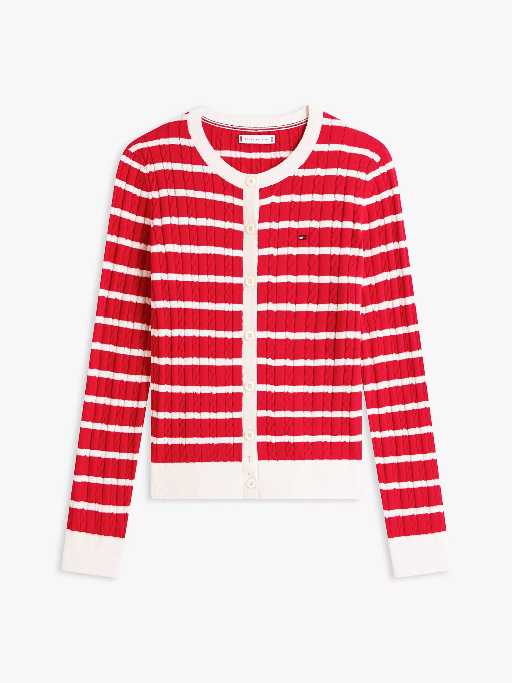 Red / Ecru Stripe