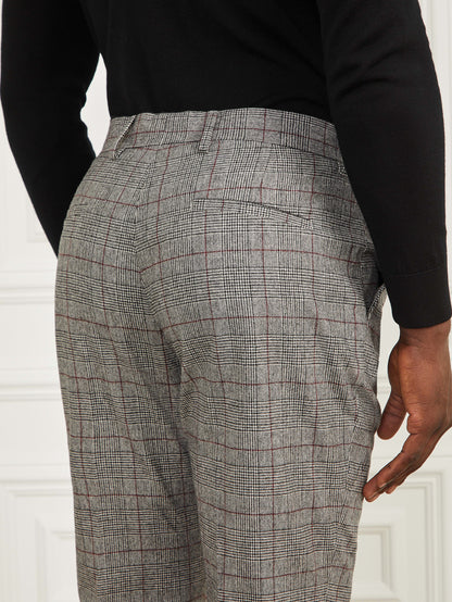 Black/White/Red Check