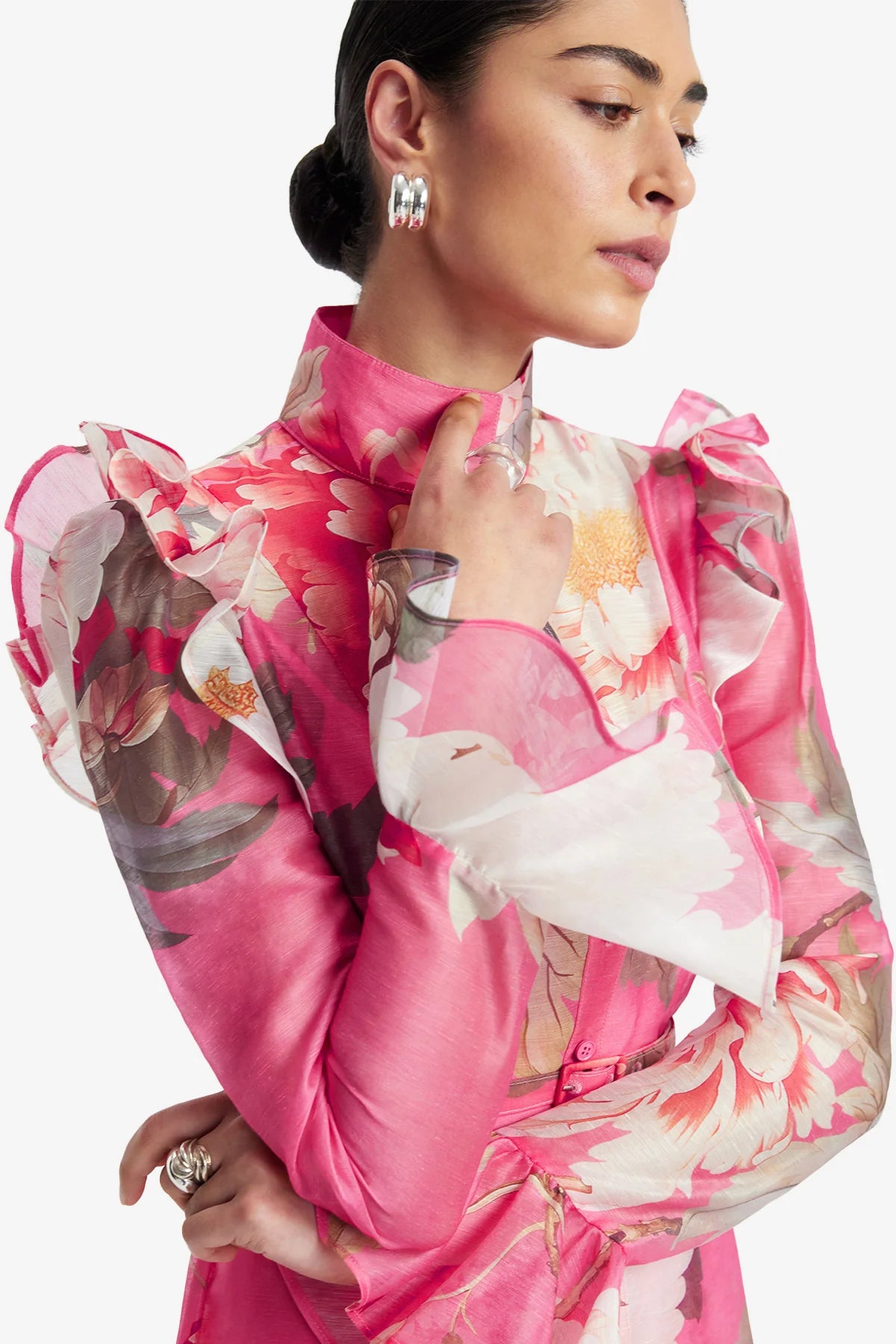 Peony Print in Fuchsia