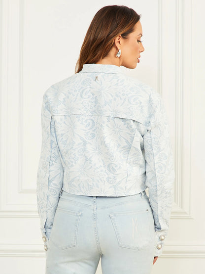 Light Wash Denim Lace