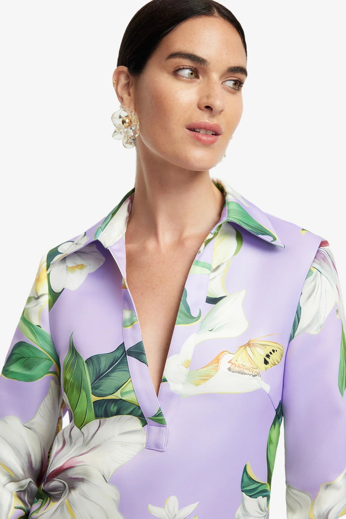 Lily Blossom Print in Lilac