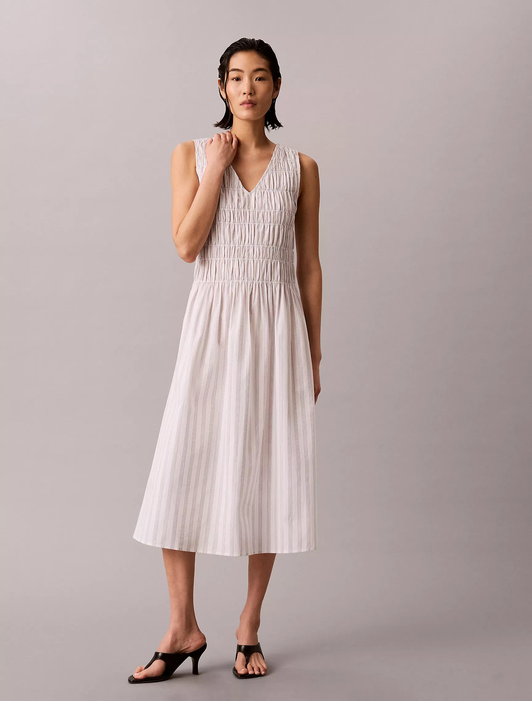 Dusty Sailor Blue Accent Stripe