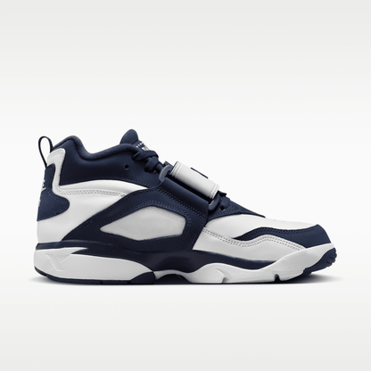 White/Metallic Silver/College Navy