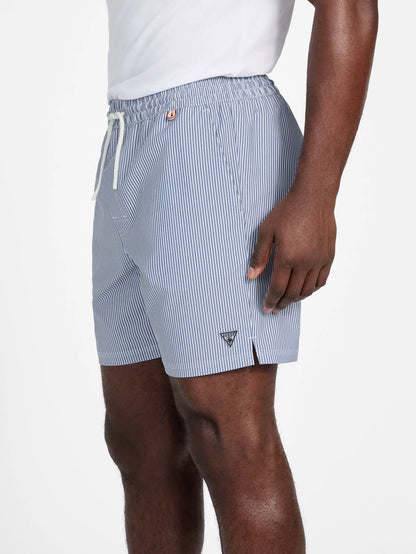 White Blue Seersucker