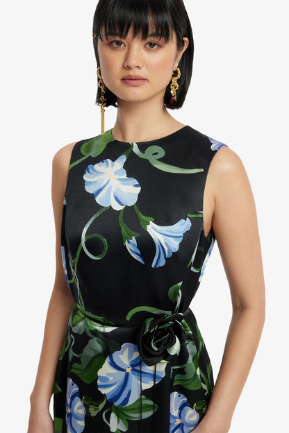 Vine Print in Ebony