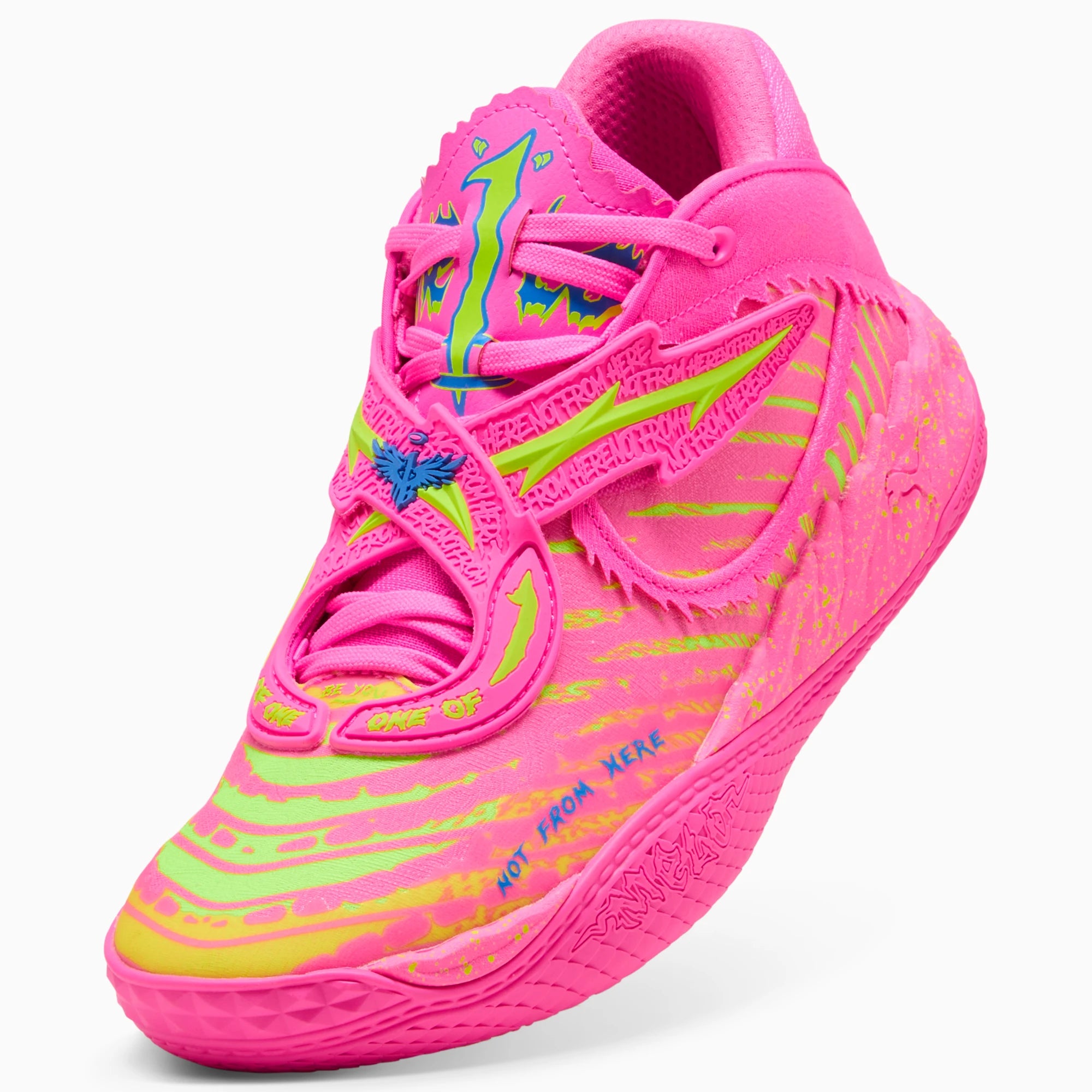 Poison Pink-Ultra Blue-Yellow Alert