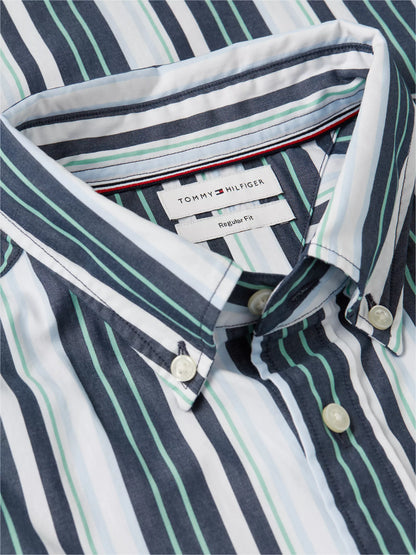 Cut Grass/Blue Stripe