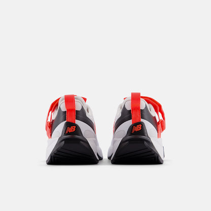 White With Urgent Red And Black