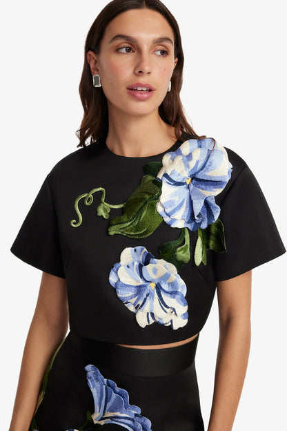 Vine Print in Ebony