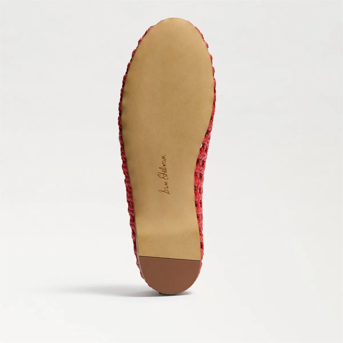Red Woven Leather