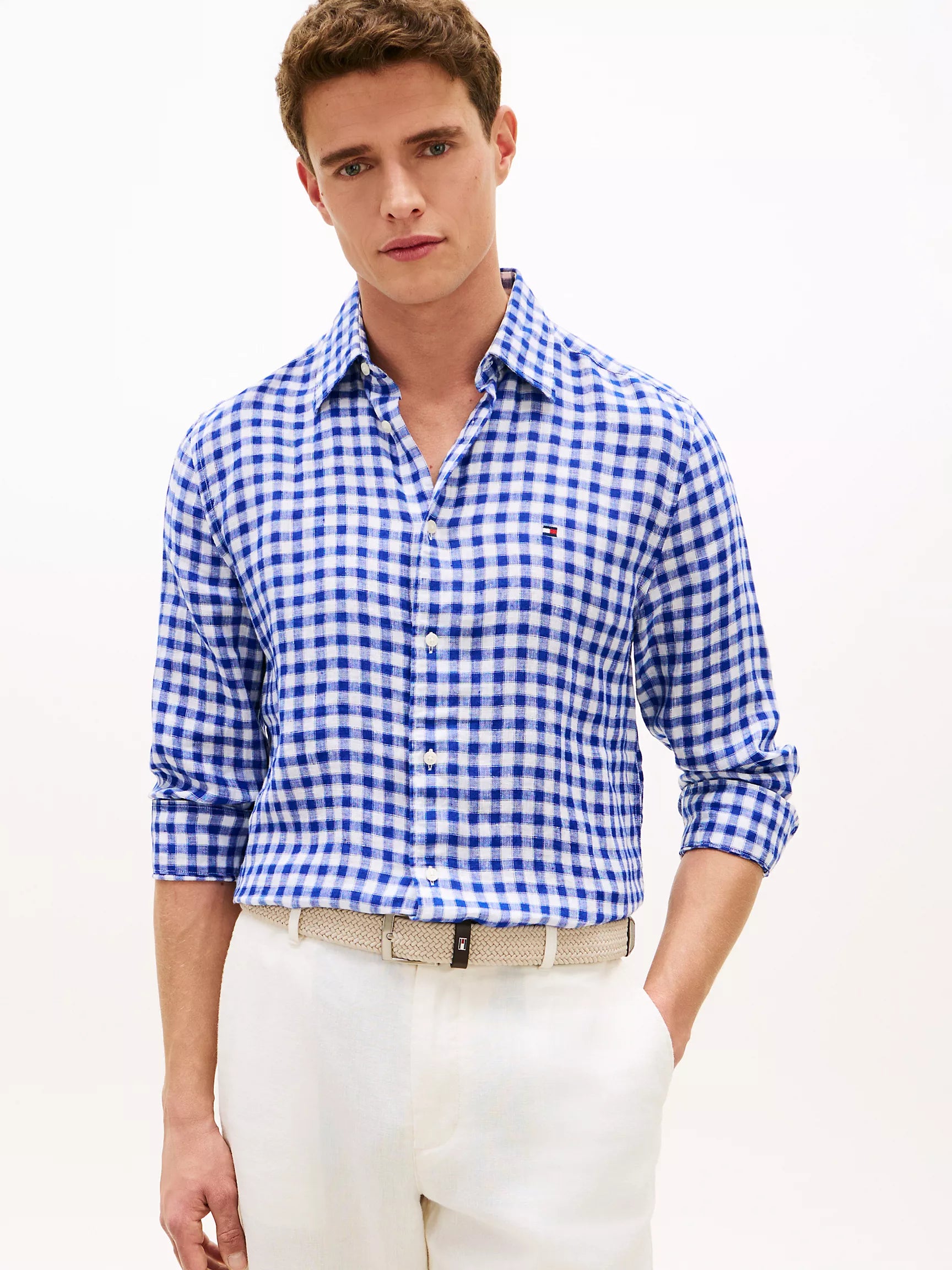 Wedge Blue/White Check