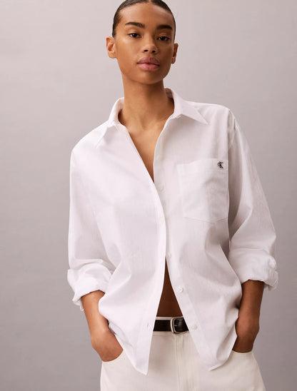 Brilliant White Aop Jacquard