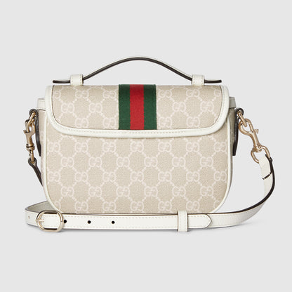 tejido beige y blanco con GG