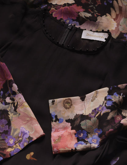 Black Multi Floral
