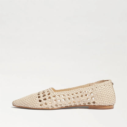 Ivory Woven Leather