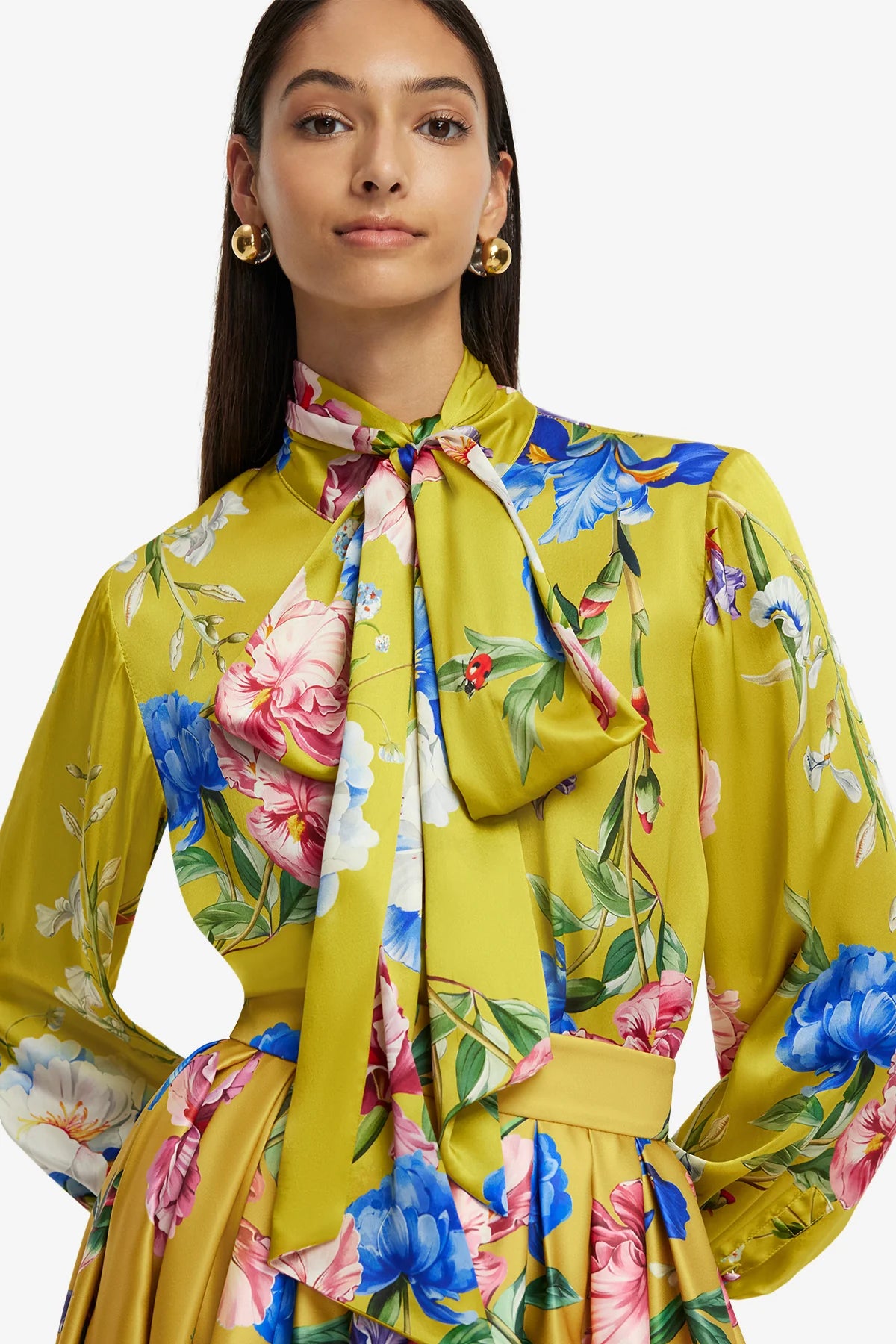 Garden Print in Mustard