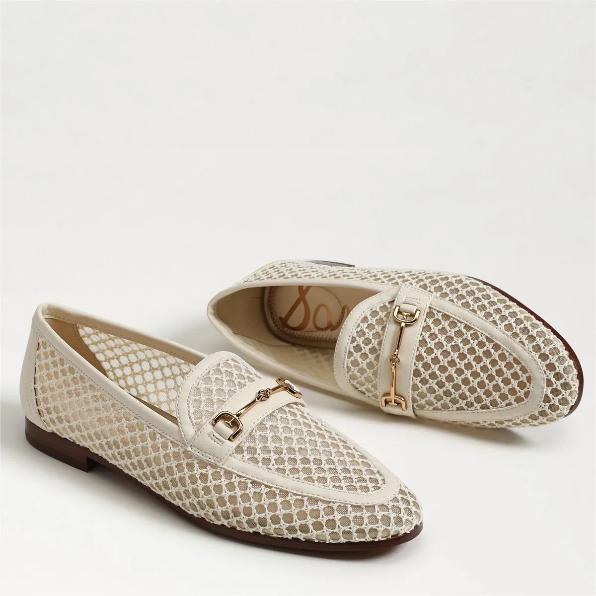 Modern Ivory Mesh Fabric