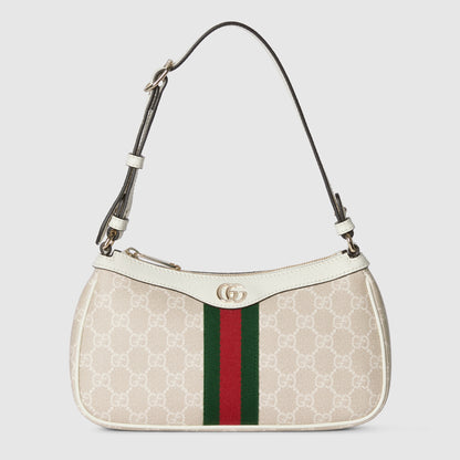 tejido beige y blanco con GG