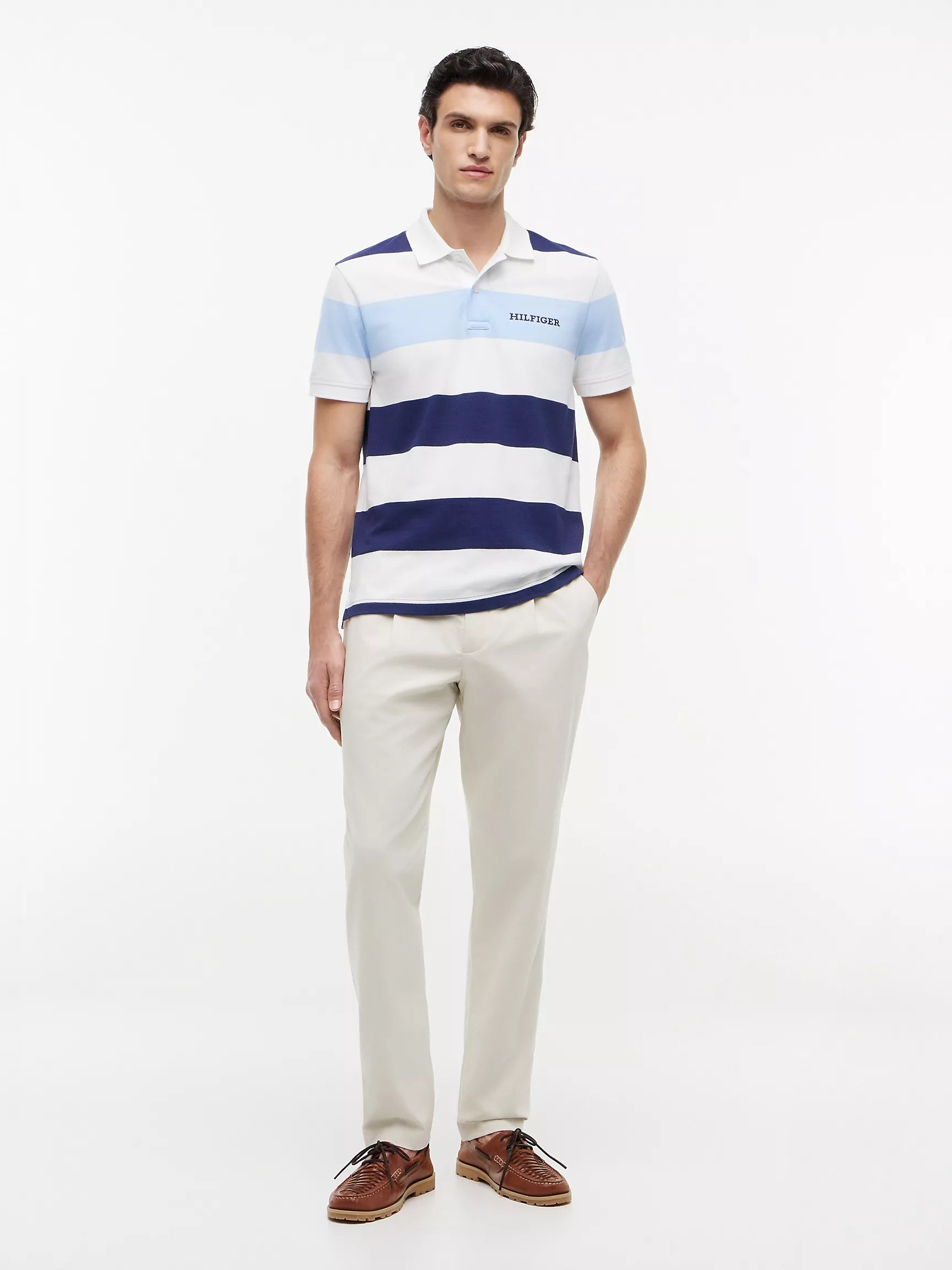 Navy/White Stripe