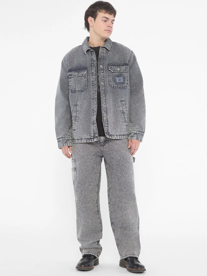 Go Blue Canvas Acid Wash