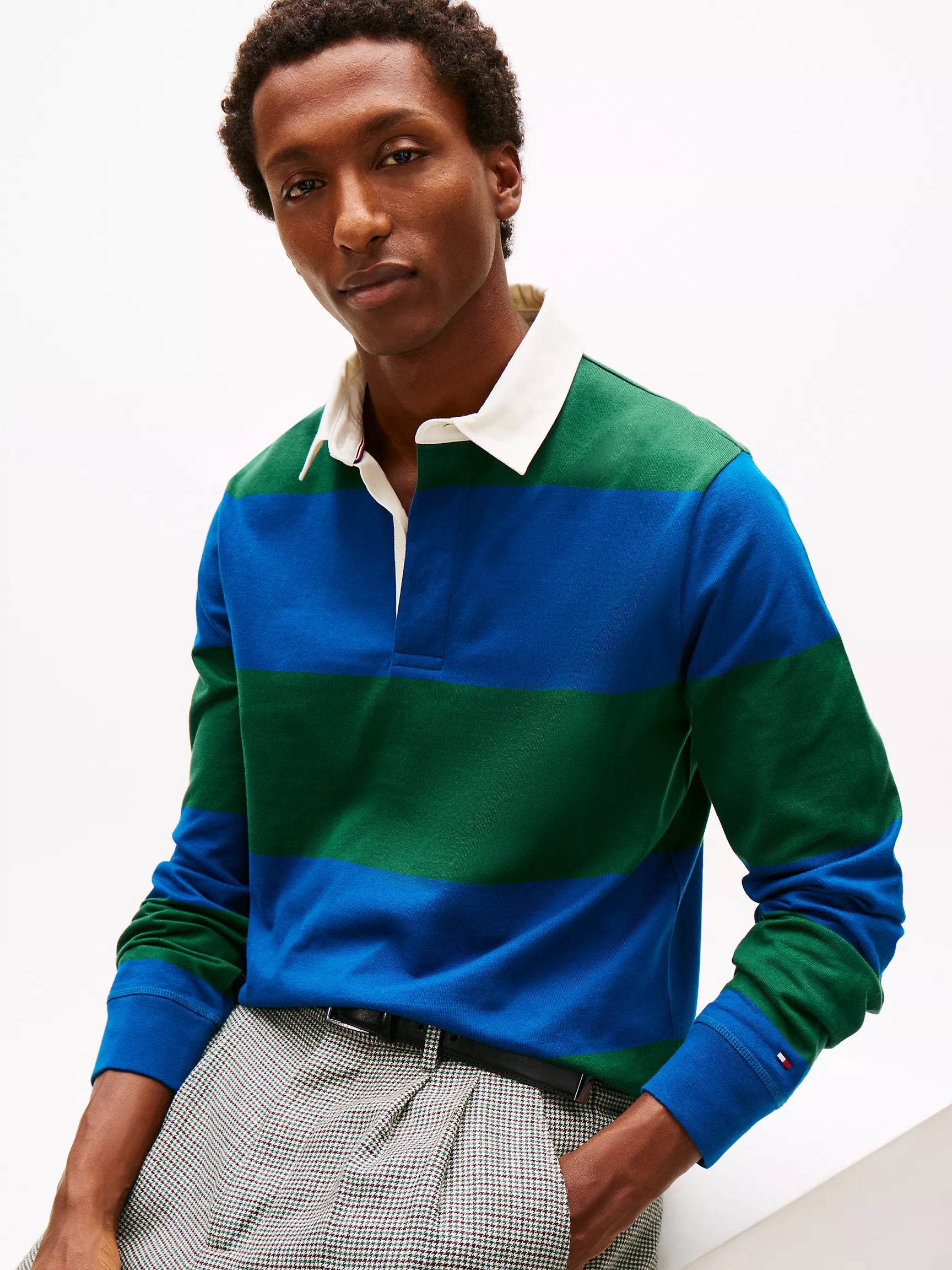Ornamental Green/Blue Stripe