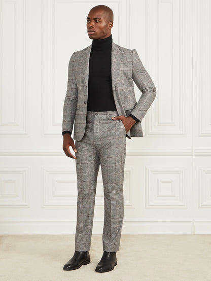 Black/White/Red Check
