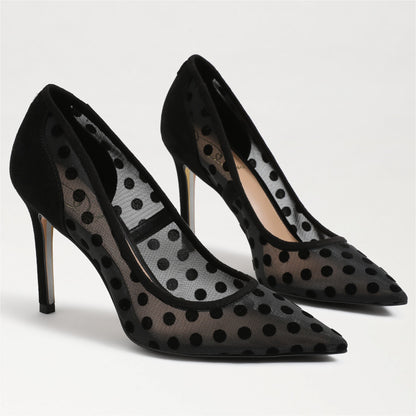 Black Polka Dot Mesh