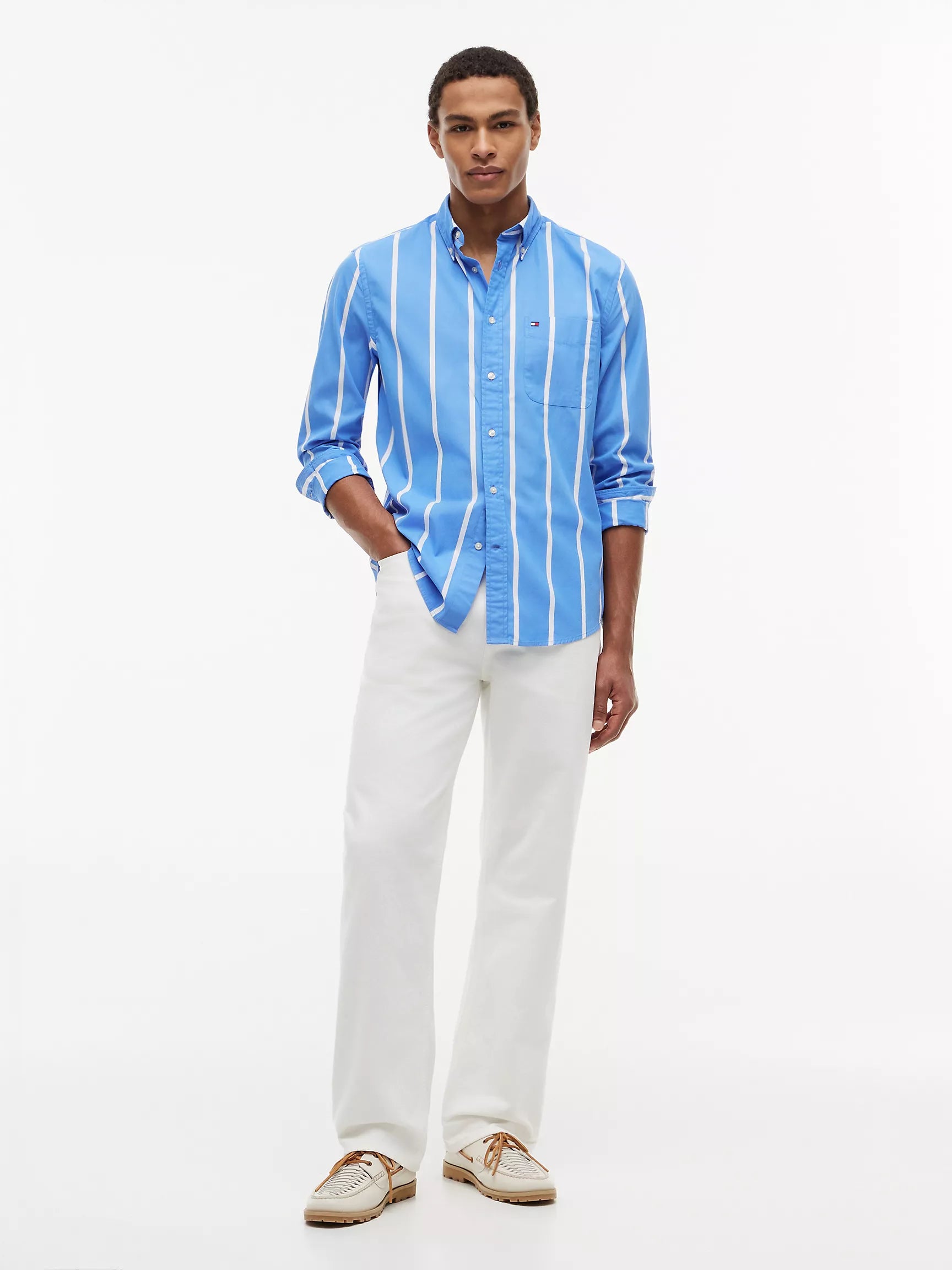 Blue Spell/White Stripe