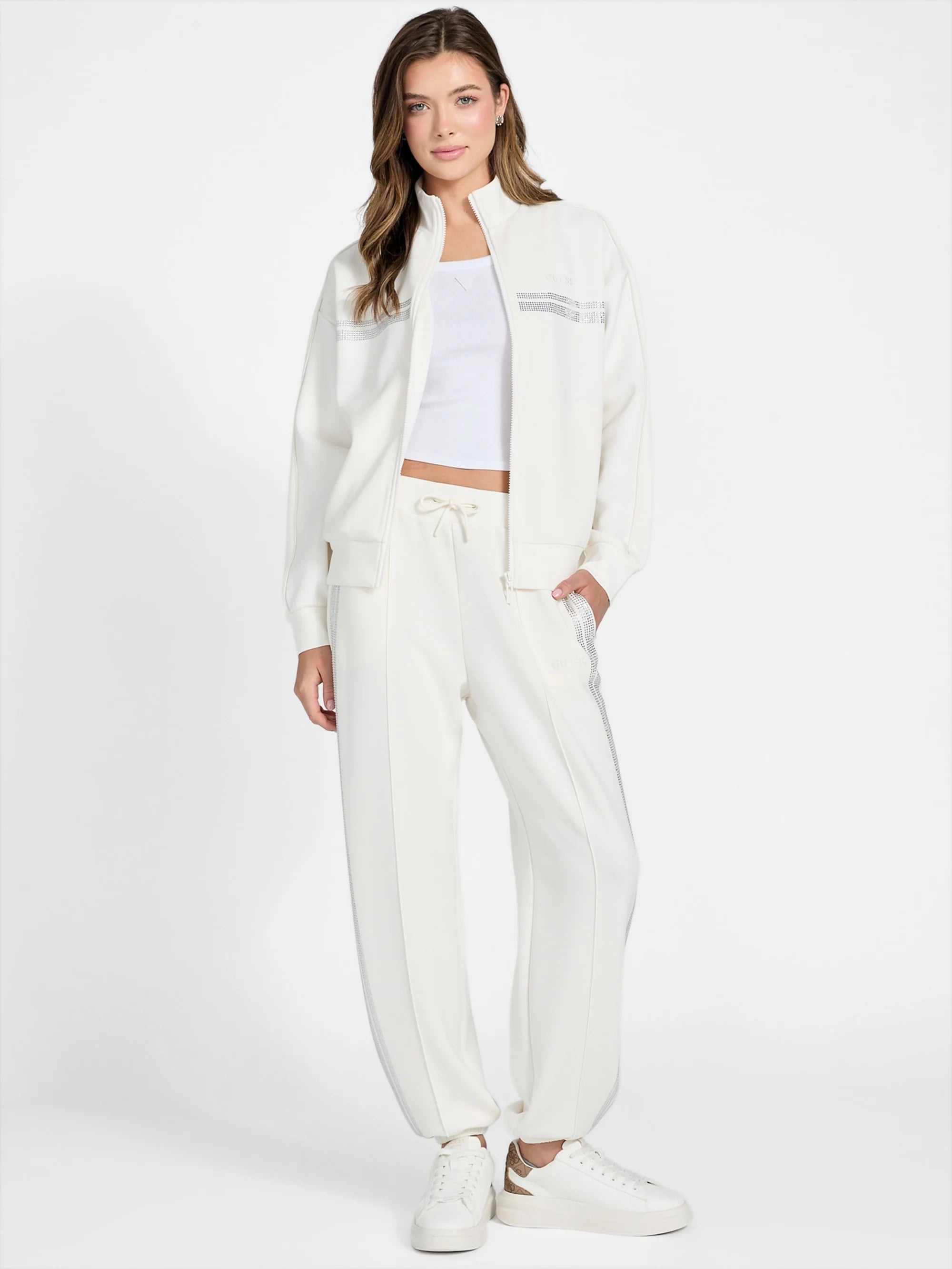 Salt White Rhinestone Sil