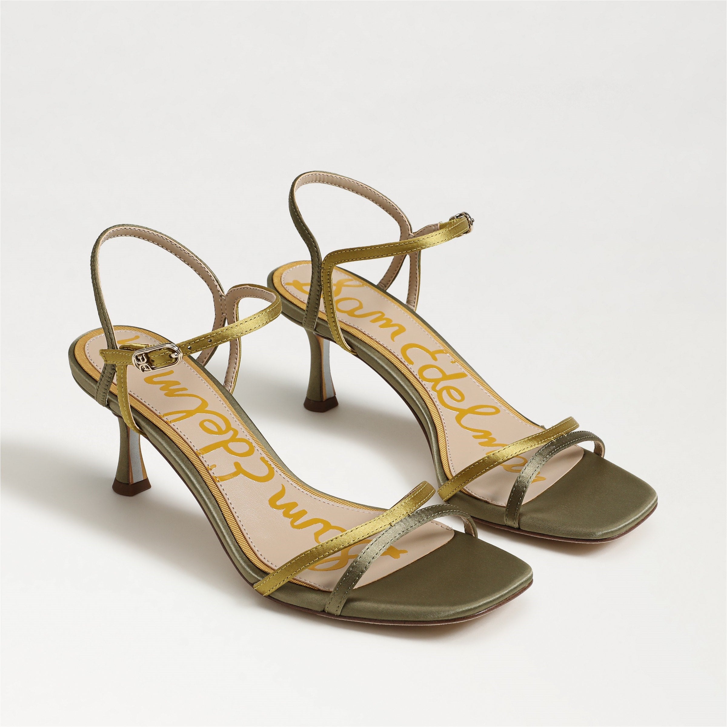 Light Olive Satin Fabric