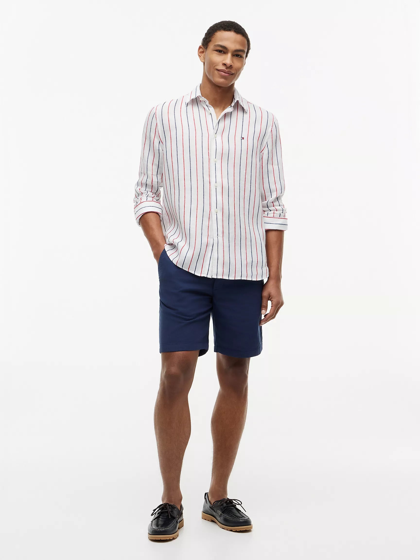 White/Red Stripe