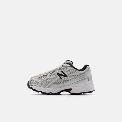 Silver Metallic With Black