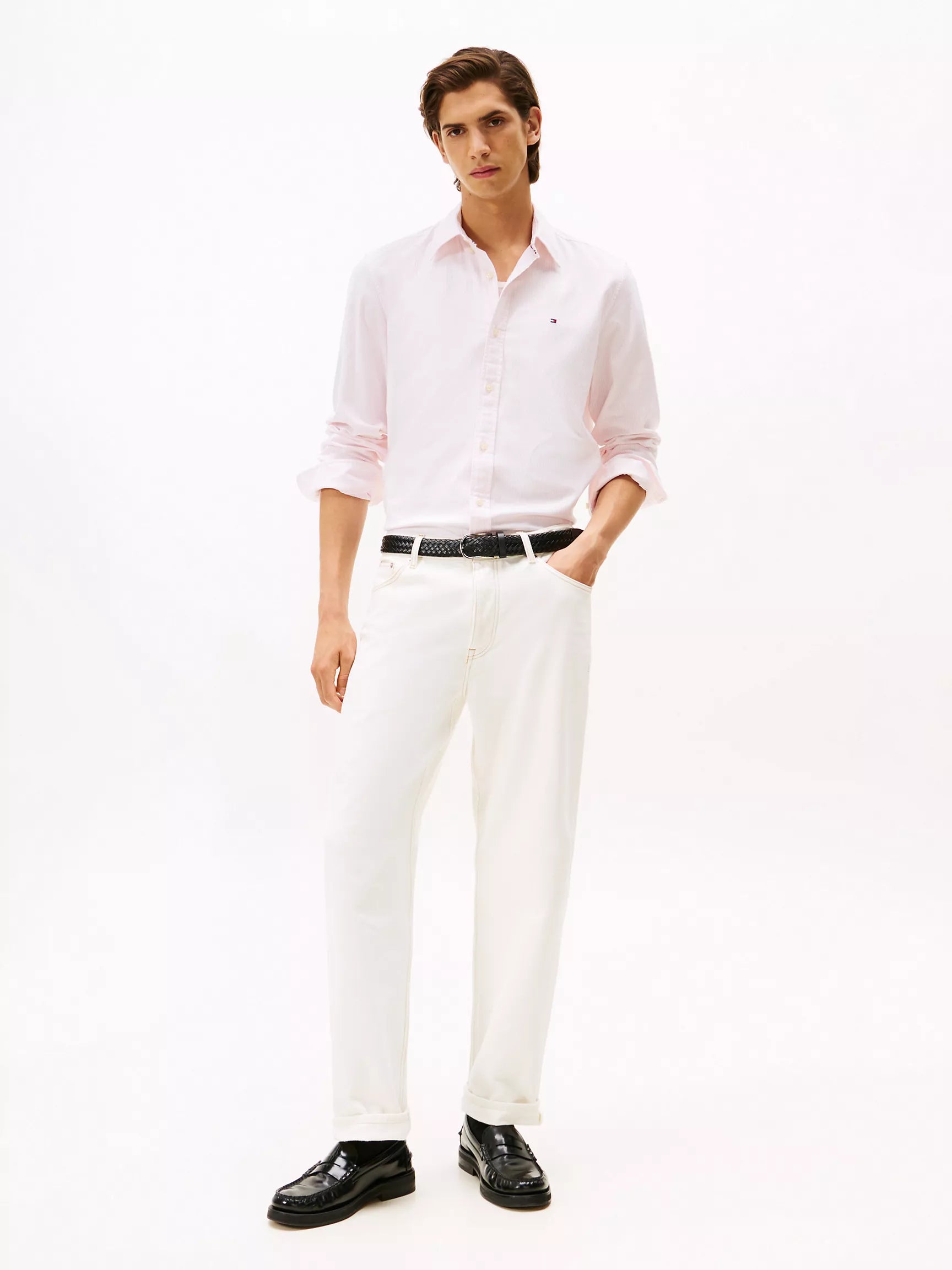 Precious Pink/Optic White Stripe