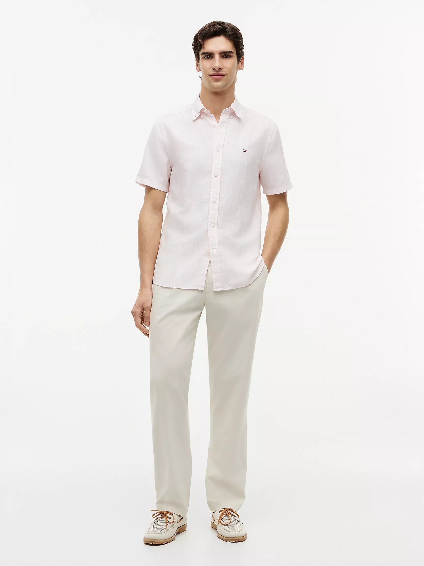 Pink Lily/White Stripe