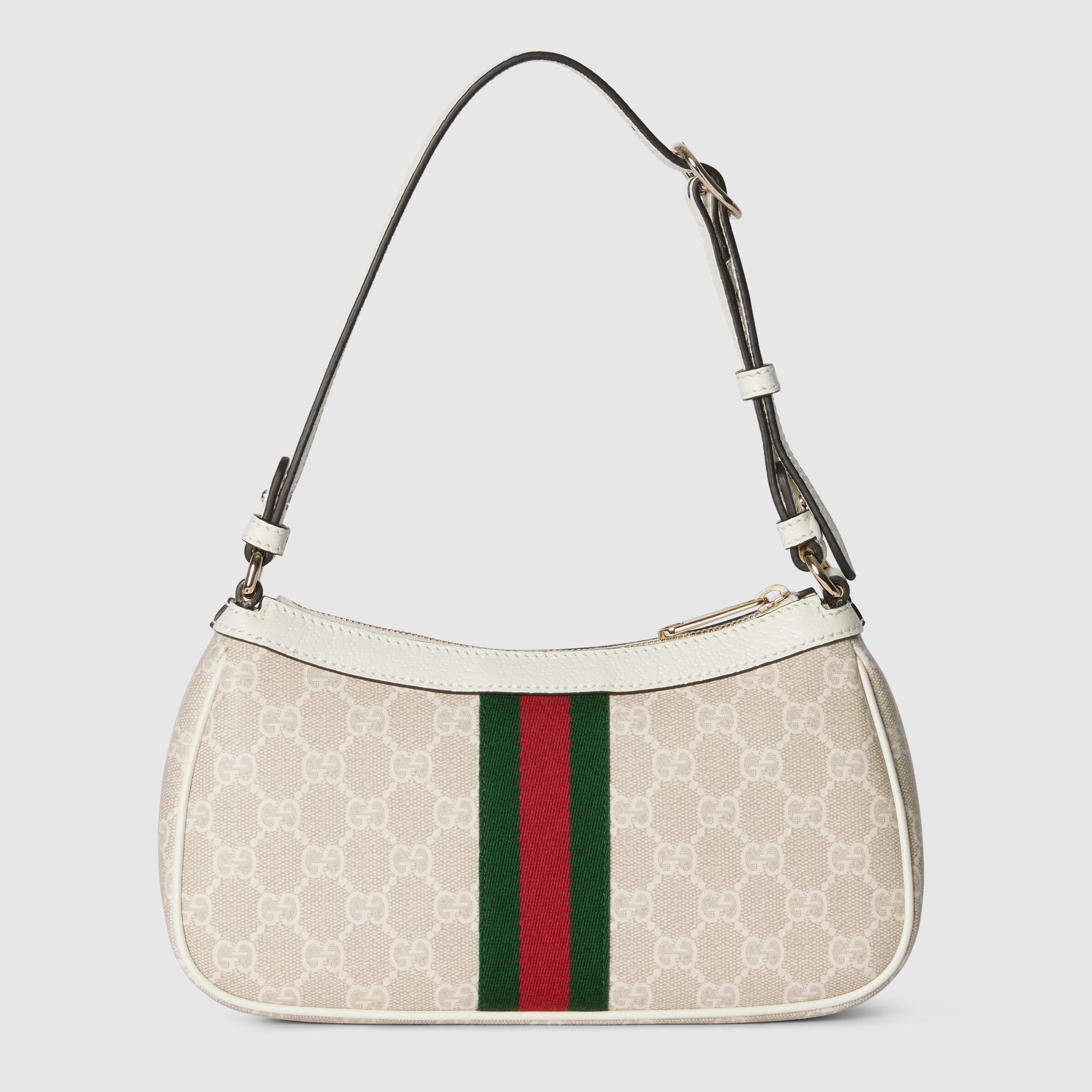 tejido beige y blanco con GG