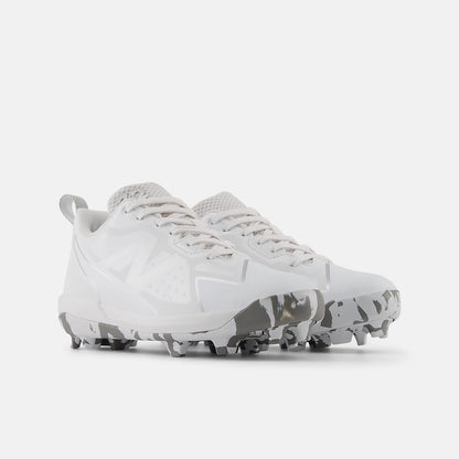 White With Silver Metallic