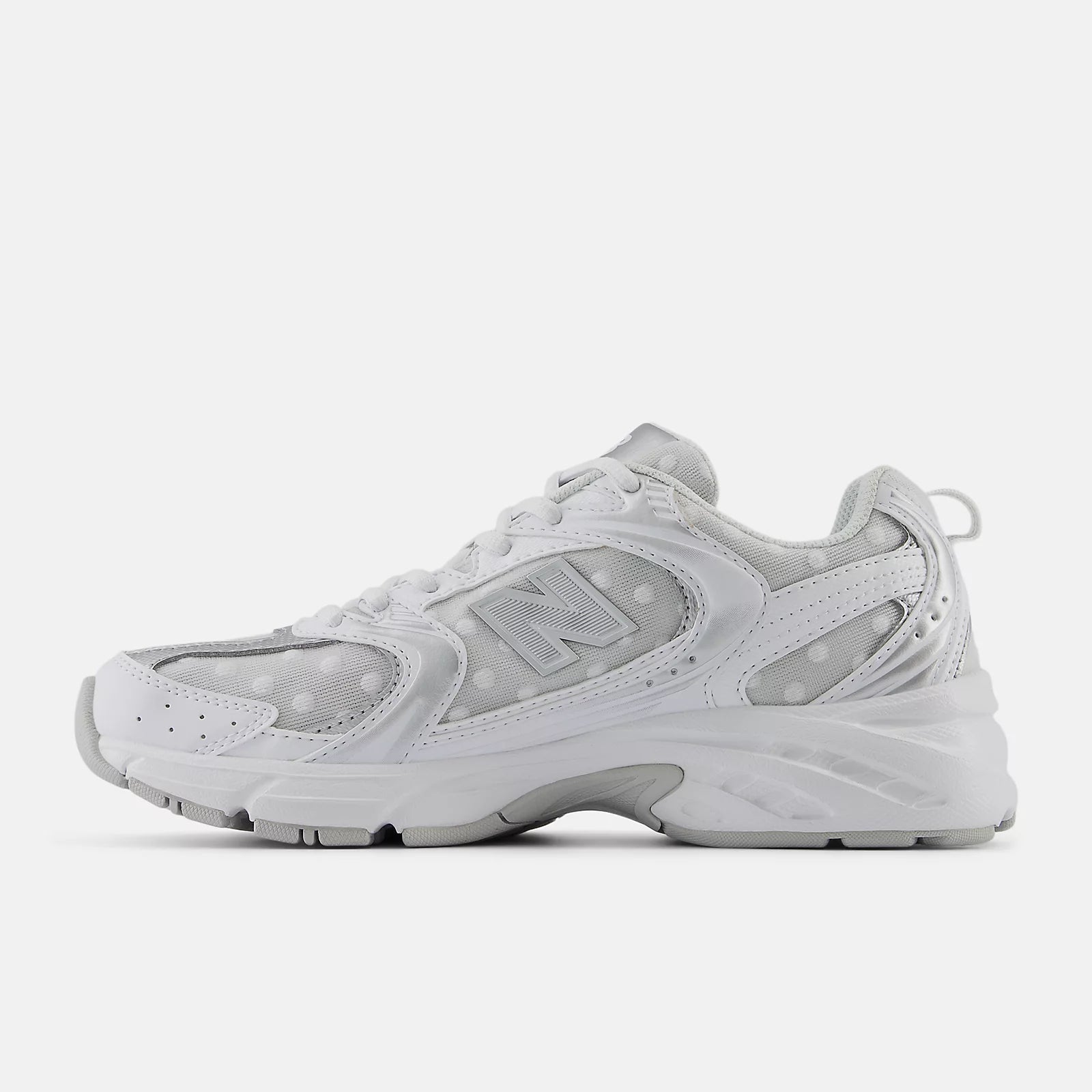 White With Silver Metalic