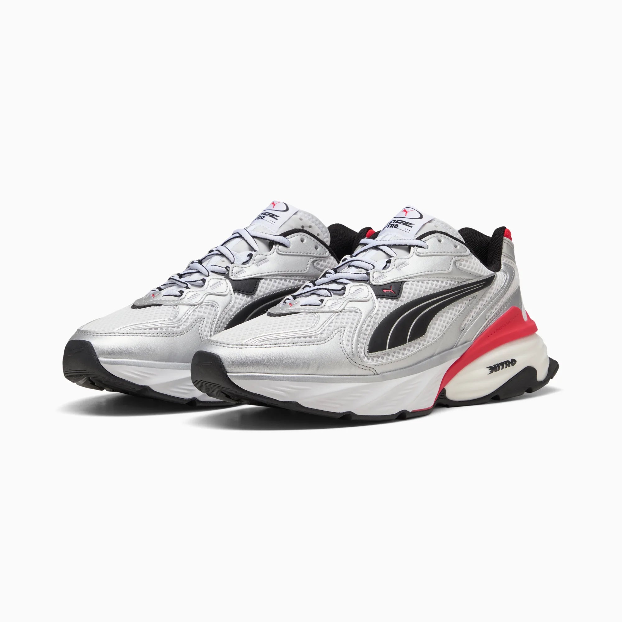 PUMA Silver-PUMA White-For All Time Red
