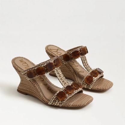 Twany Tan Multi Faux Raffia
