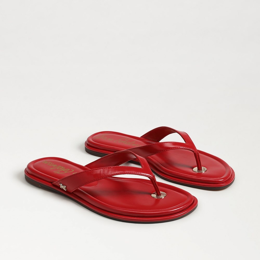 Bright Summer Red Leather