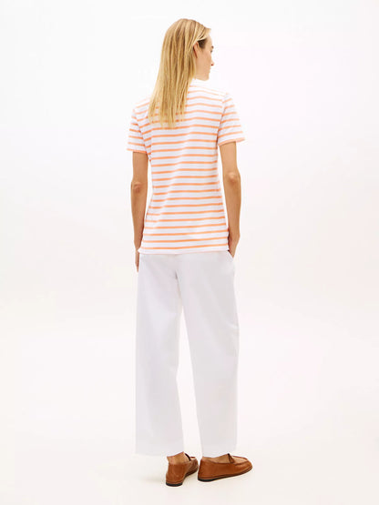 White/Nectarine Stripe