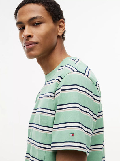 Cut Grass/Navy/White Stripe