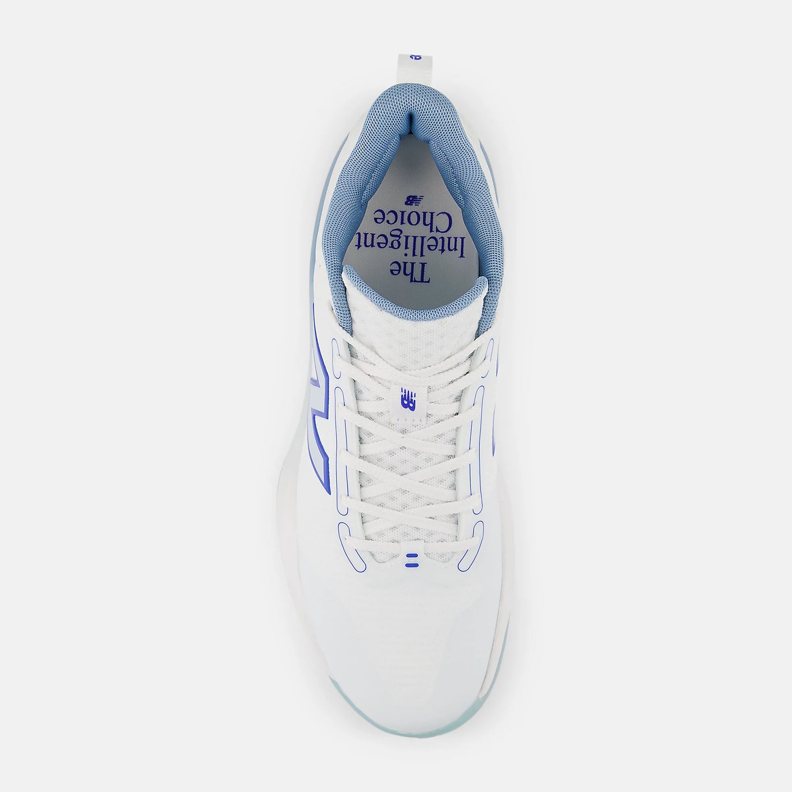 Nb 103 White With Blue Gemstone And Frosted Glass