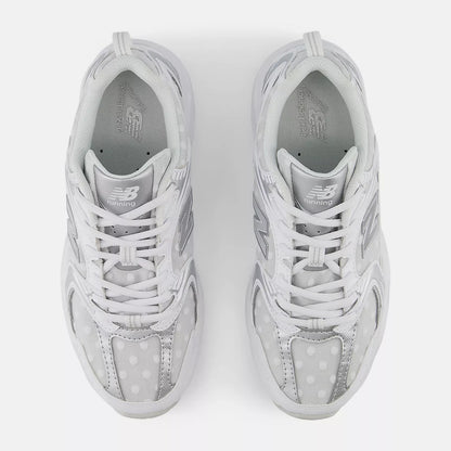 White With Silver Metalic