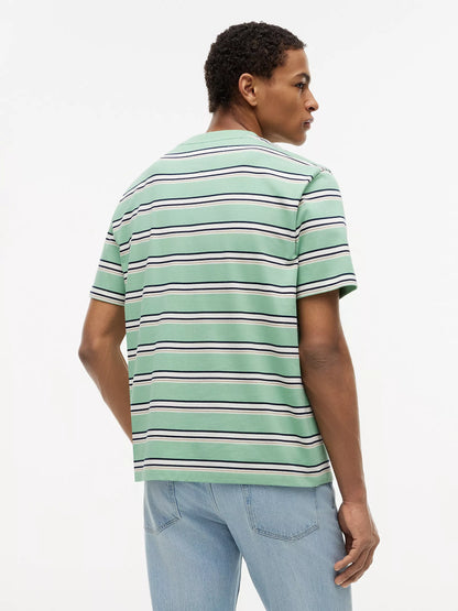 Cut Grass/Navy/White Stripe