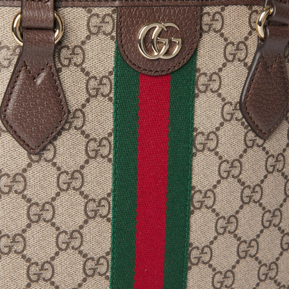 tejido con GG beige y marrón